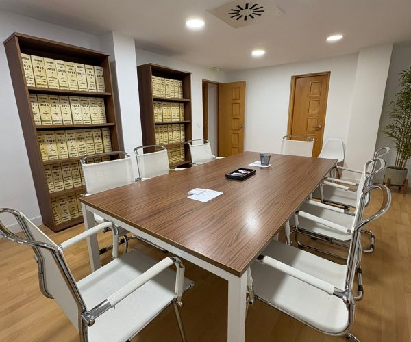 sala de reuniones notaria Maria Sanchez